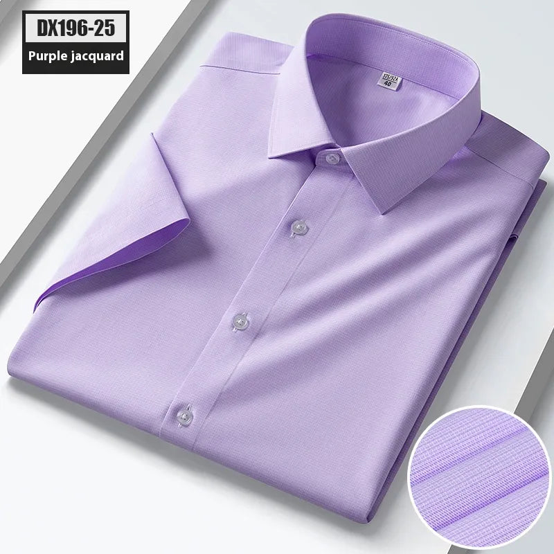 Striped Short-sleeved Shirt For Men