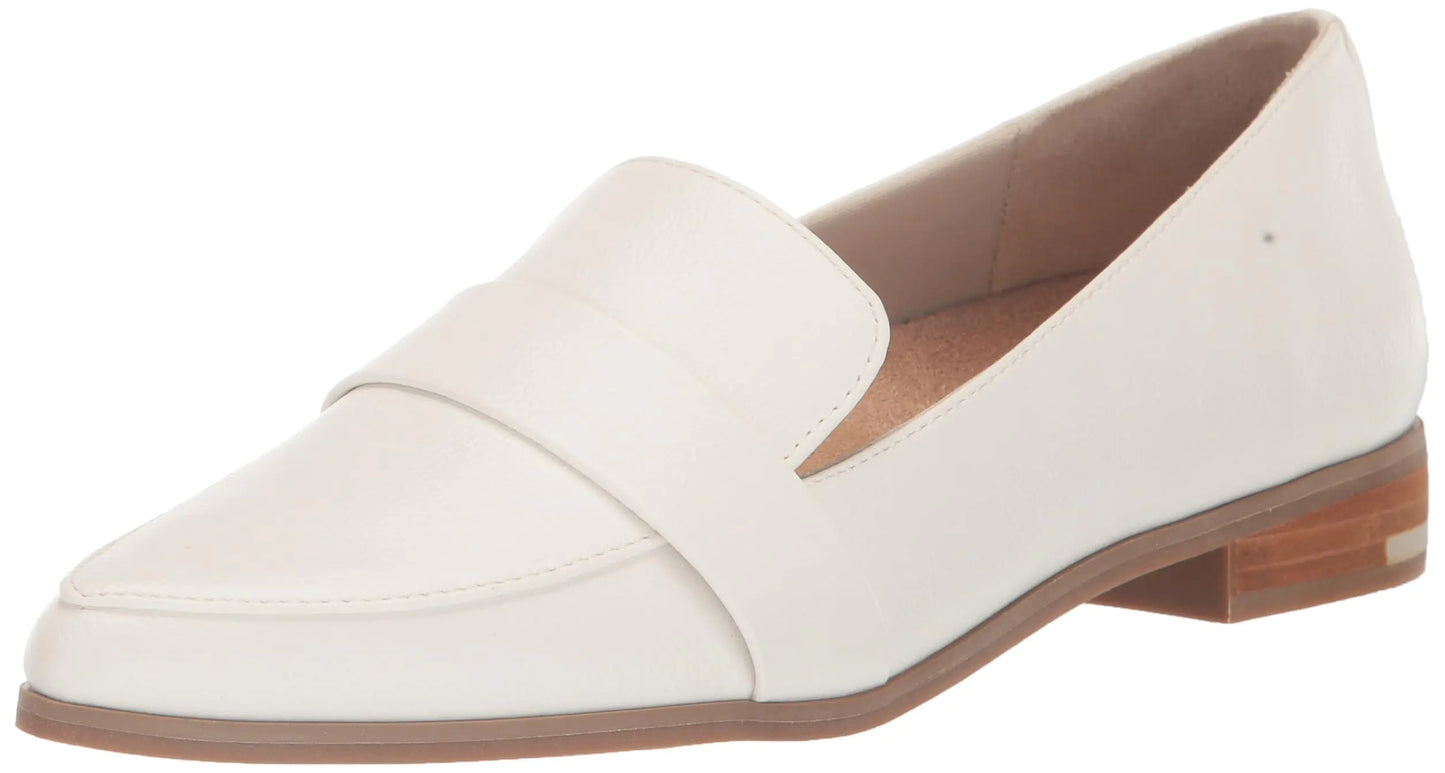Dr. Scholls Shoes Womens Faxon Too Slip-On Casual Dress Loafer White Smooth 11 M