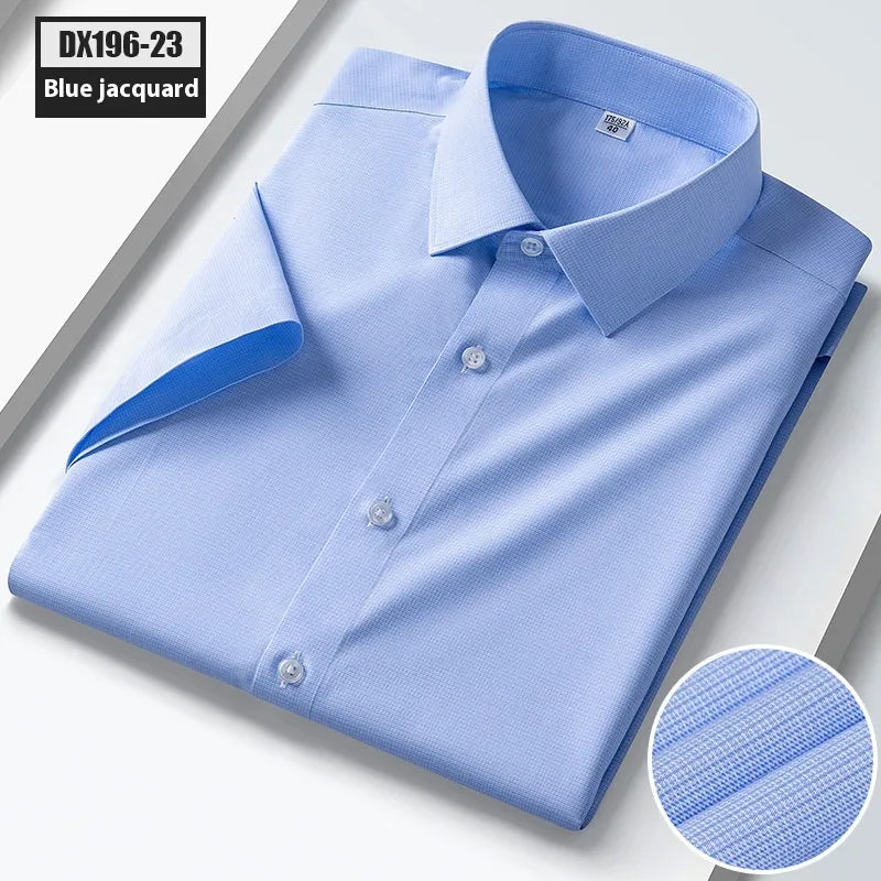 Striped Short-sleeved Shirt For Men
