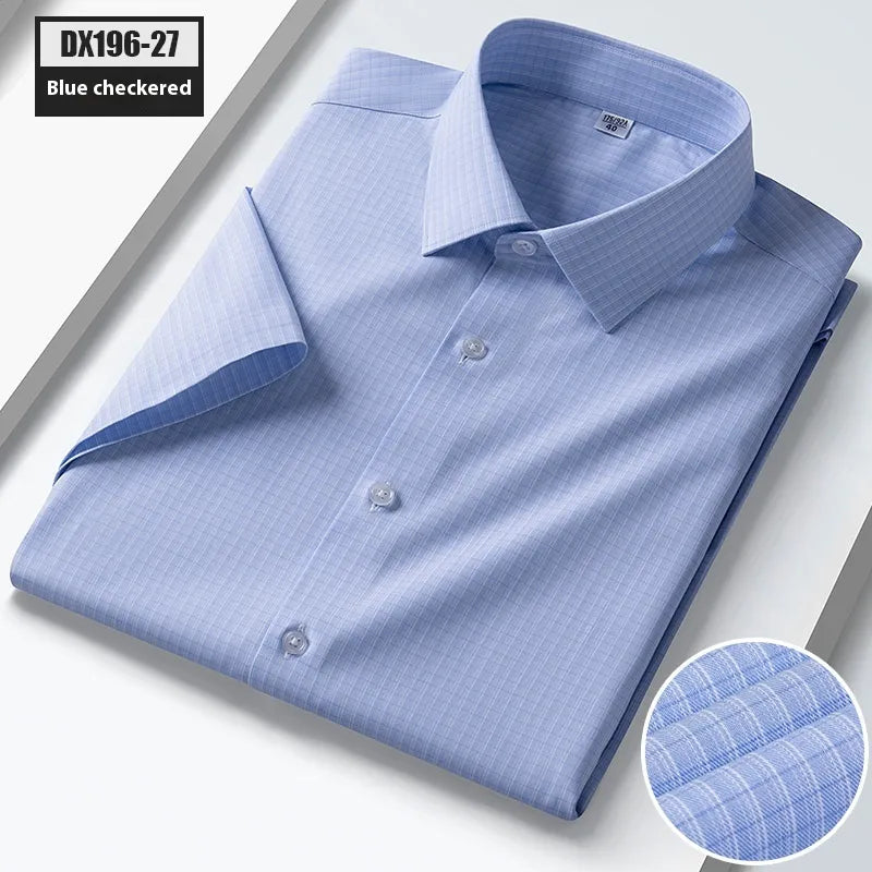 Striped Short-sleeved Shirt For Men