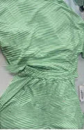 Knitted Striped Pajamas Short-sleeved Shorts Suit