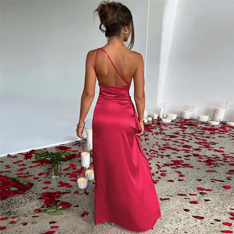 One-Shoulder Maxi Dress # 1