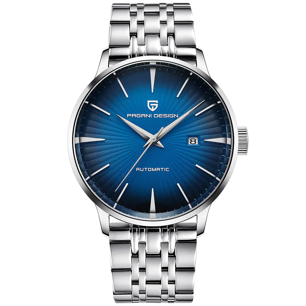 Men's Waterproof Steel Band Mechanical Watch
