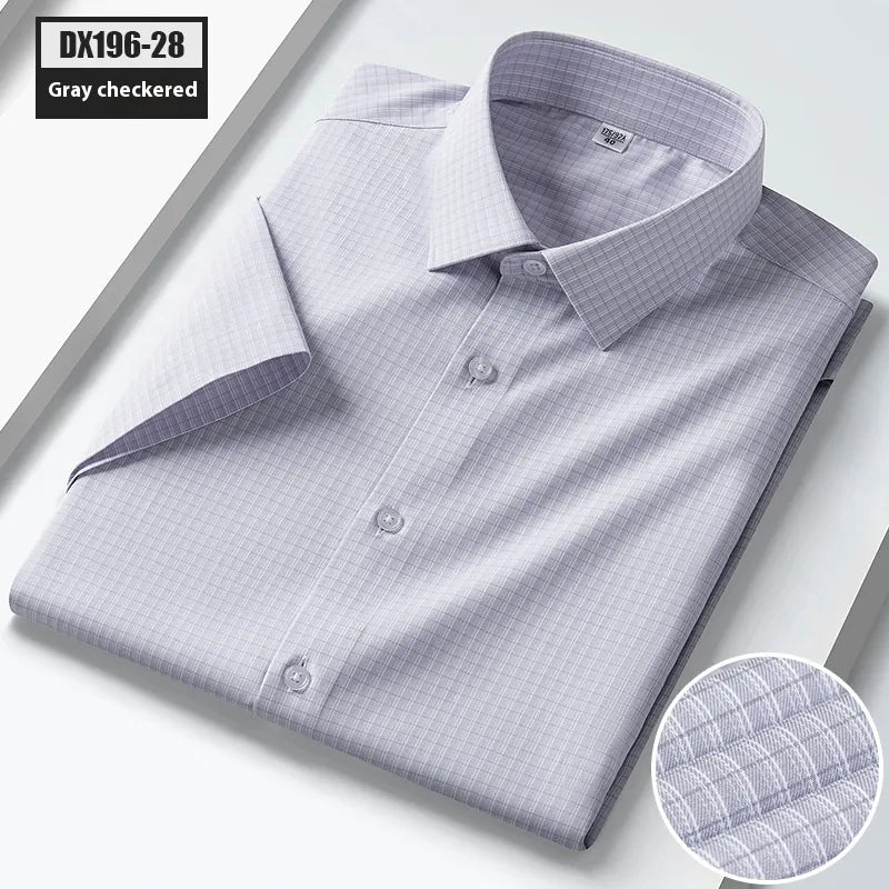 Striped Short-sleeved Shirt For Men