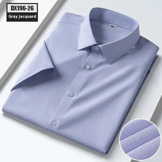 Striped Short-sleeved Shirt For Men